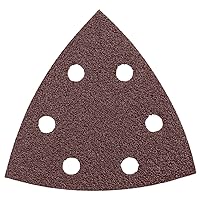 BOSCH SDTR120 3-3/4 In. 120 5-Piece Grit Detail Sander Abrasive Triangles for Wood,Brown