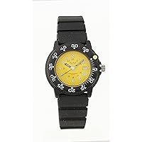 Black Plastic Women's Yellow Watch, Sport