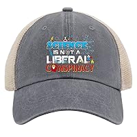 Science is Not A Liberal Conspiracy Hats Party Hat AllBlack Fishing Hat Gifts for Dad Cool Hats