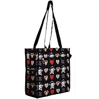 Betty Boop black canvas casual tote bag shopping purse