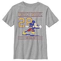 Disney Characters Mickey Since 28 Boy's Heather Crew Tee