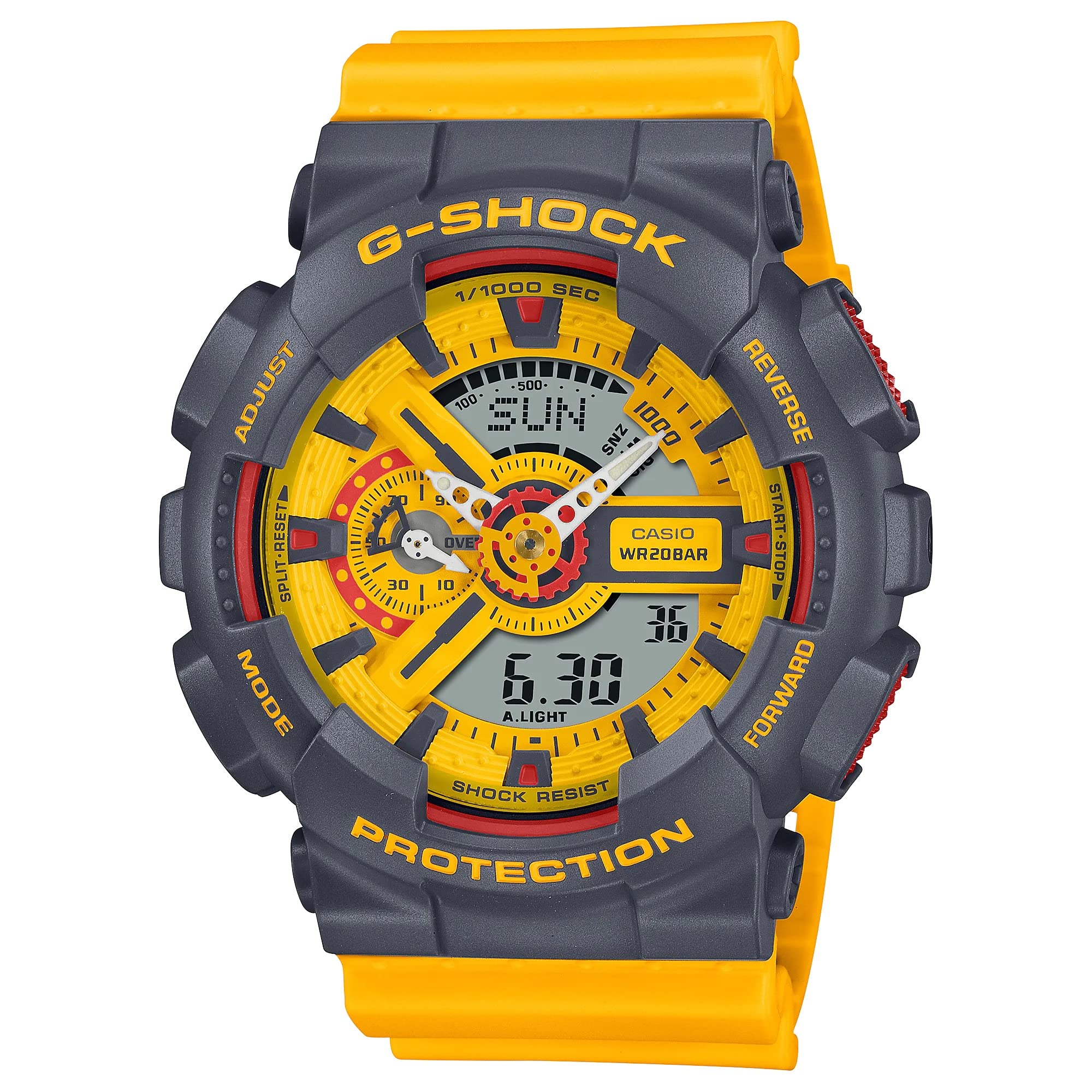 G-Shock GA110Y-9A 90's Retro Ana-Digi Yellow