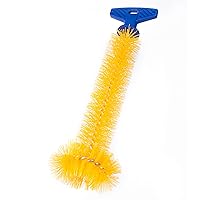 Universal Garbage Disposal Brush, Sturdy Grip Handle, 11-Inches,Yellow