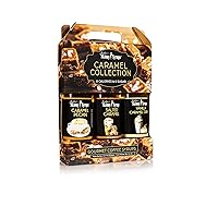 Jordan's Skinny Syrups Sugar Free Coffee Syrup Collection, Caramel Pecan, Salted Caramel, and Vanilla Caramel Cream, Zero Calorie Flavoring Syrups for Coffee, 12.7 Fl Oz, 3 Variety Pack