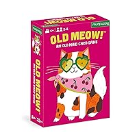 Mudpuppy Old Meow! – Feline Version of Classic Old Maid Card Game with Wacky Illustrations of Cats for Children Ages 4 and Up, 2-6 Players