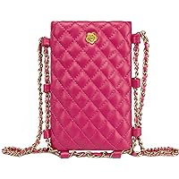 Montana West Small Quilted Cell Phone Purse for Women Soft Chain Crossbody Cellphone Wallet Bag