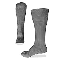 Scottish Kilt Hose for Men, Ribbed Socks for USA Shoe Sizes