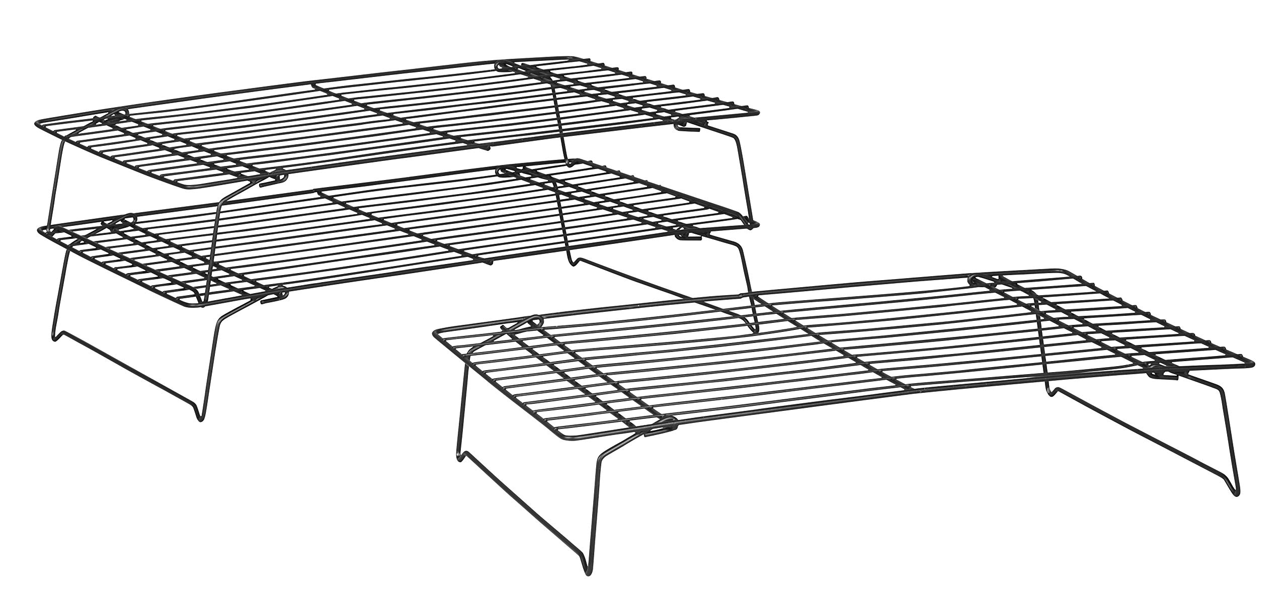 Wilton Excelle Elite 3-Tier Cooling Rack for Cookies, Cake and More, Black