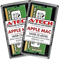 A-Tech 16GB Kit (2x8GB) RAM for Apple iMac & Mac Mini (2018, 2019 & 2020) | DDR4 2666 MHz SODIMM PC4-21300 / PC4-21333 260-Pin SO-DIMM Memory Upgrade