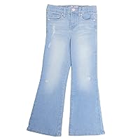 YMI Toddler Girl Snap Button Closure Flare Jean, Light Blue, Size 6