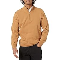 Amazon Essentials Men's Lightweight French Terry Quarter-Zip Mock Neck Sweatshirt