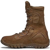 Belleville C793 8” Waterproof Assault Flight Military Boots for Men - Coyote Brown Army/Air Force AR 670-1/AFI 36-2903 Compliant with Vibram Ibex Outsole; Berry Compliant