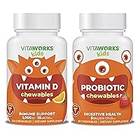 Kids Vitamin D3 1000 IU Chewables + Probiotic Chewables Bundle
