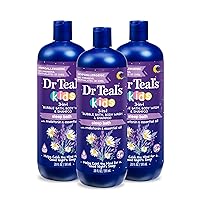 Dr Teal's Kids 3-in-1 Sleep Bath: Bubble Bath, Body Wash & Shampoo with Melatonin & Essential Oil, 20 fl oz (Pack of 3)