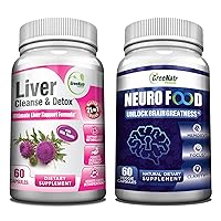 Experience Effective Detox and Liver Repair Plus Neuro Food Focus Supplement: Boost Memory, Focus - Enhance Cognitive abilities, Reduce Brain Fog, and Improve Concentration