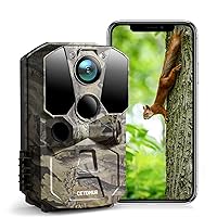 CEYOMUR Trail Camera, WiFi Bluetooth Native 4K 40MP Trail Camera with 120° Motion Sensor 0.2s Trigger Time, Game Camera with Night Vision Motion Activated and IP66 Waterproof for Wildlife Monitoring