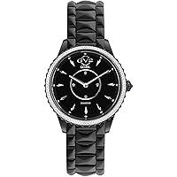 GV2 Siena Women's Swiss Quartz 11703-425 Diamond IP Black Bracelet Watch