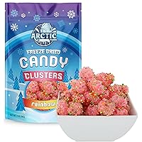 Arctic Farms Freeze Dried Candy Gummy Clusters Candies 2oz Bagged and Boxed (Rainbow)