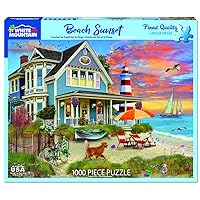 White Mountain Puzzles Beach Sunset, 1000 Piece Jigsaw Puzzle