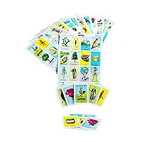 Don Clemente Mexican Jumbo Loteria Set, Deck of Cards Fun and Educational, 10 Large Boards