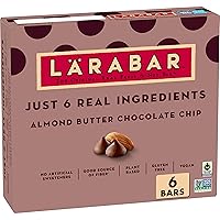 Larabar Almond Butter Chocolate Chip, Gluten Free Vegan Bars, 6 ct