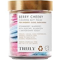 Beauty Berry Cheeky Clearing Butt Polish Gentle Acne Body Scrub - Bacne and Acne Body Wash - Exfoliating Body Scrub and Bum Acne Treatment - Butt Acne Clearing Treatment and Butt Scrub - 2 OZ Truly Beauty Berry Cheeky Clearing Butt Polish Gentle Acne Body Scrub - Bacne and Acne Body Wash - Exfoliating Body Scrub and Bum Acne Treatment - Butt Acne Clearing Treatment and Butt Scrub - 2 OZ
