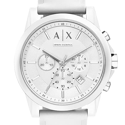 Armani Exchange Men's Chronograph Dress Watch With Leather, Steel or Silicone Band