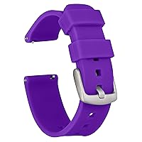 20mm Gizmo Watch Silicone Watch Band Strap with Quick Release Pins – Compatible with Gizmo Watch, Samsung, Pebble – 20mm Quick Release Watch Band (Medium Purple, 20mm)