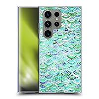 Head Case Designs Officially Licensed Micklyn Le Feuvre Mosaic in Mint Quartz and Jade Marble Patterns Soft Gel Case Compatible with Samsung Galaxy S24 Ultra 5G