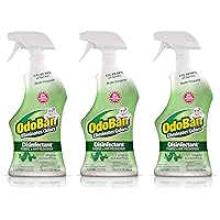 Ready-to-Use Disinfectant and Odor Eliminator, Set of 3 Spray Bottles, 32 Ounces Each, Original Eucalyptus Scent