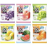 Orihiro Puru do and konjac jelly latest popular set of 6 (Grape Peach Muscat Litchi pineapple-calorie grapefruit) or each 20gx6 (total of 6bags, 36pieces)