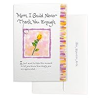 Blue Mountain Arts Greeting Card “Mom, I Could Never Thank You Enough” Shows Unending Gratitude for an Amazing Mom on Mother’s Day and Every Day