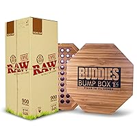 Buddies Bump Box Filler for 1 1/4+ RAW Organic 1 1/4 Bulk 900 Cones