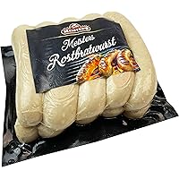 Rostbratwurst Coarse | The Spicy Bratwurst | Real Bautzner Sausage for Grilling | 10 x 100 g