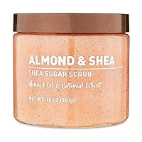 Equate Shea Sugar Scrub, Almond and Shea, 18 oz
