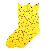 K. Bell Women's Funny Animal Crew Socks-1 Pairs-Cool & Cute Wordplay Novelty Gifts