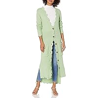 KENDALL + KYLIE Women's Duster Cardigan With Distressed Edges