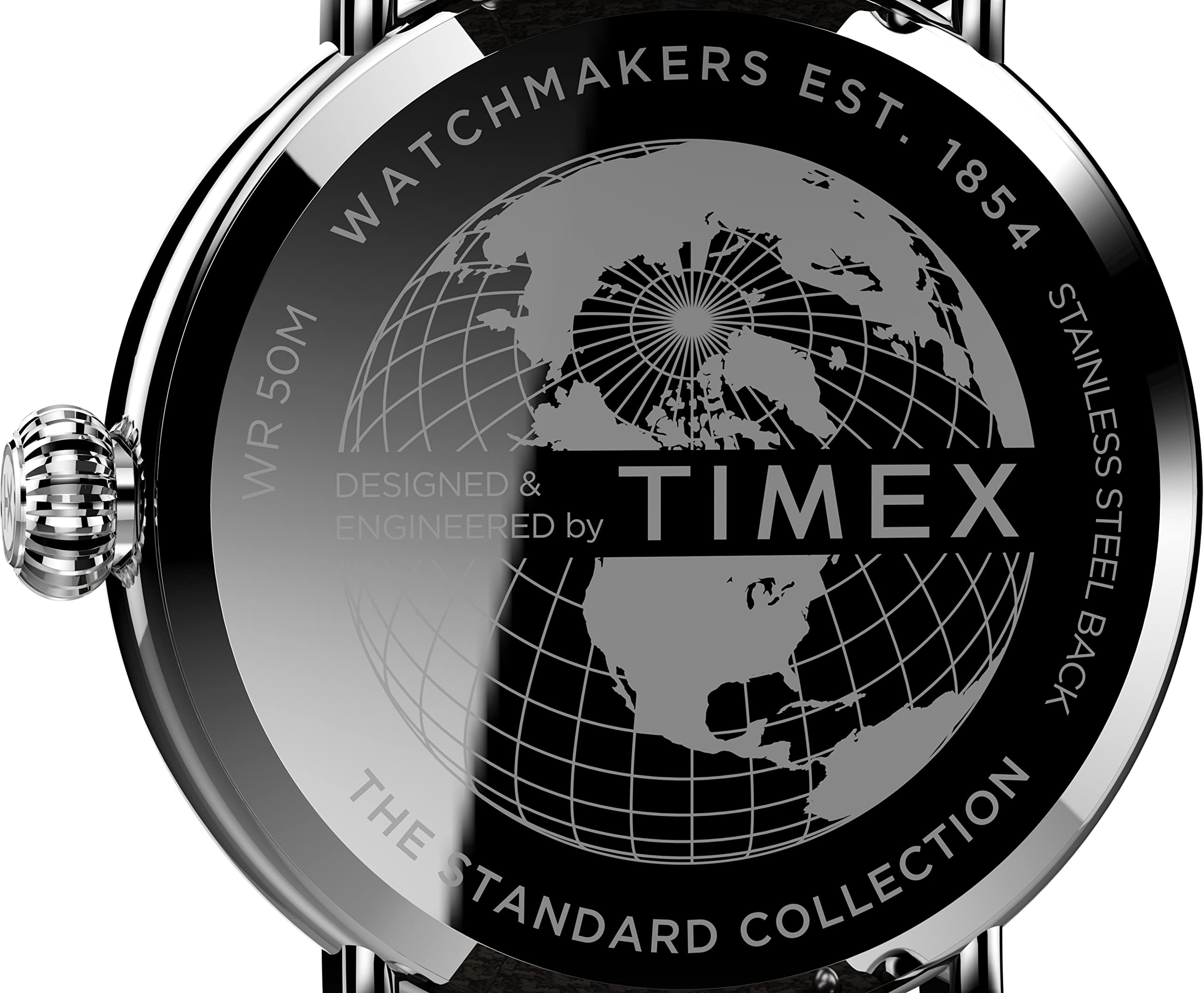 Timex 40 mm Standard 3-Hand Leather Combo Strap Watch