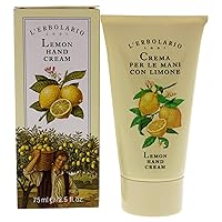 L’Erbolario Lemon Hand Cream - Dry Hands Hand Lotion with Hydrating Glycerin - Shields Skin from Dryness and Redness - Refreshing Lemon Scent - 2.5 oz