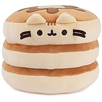GUND Pusheen The Cat Pancake Squisheen Plush, Squishy Toy Stuffed Animal for Ages 8 and Up, Brown, 6”