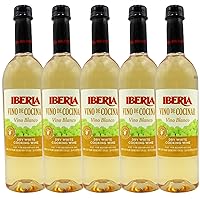 Iberia White Cooking Wine 25.4 OZ (Pack of 5)