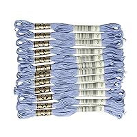 DMC 6-Strand Embroidery Cotton Floss, Medium Grey Blue