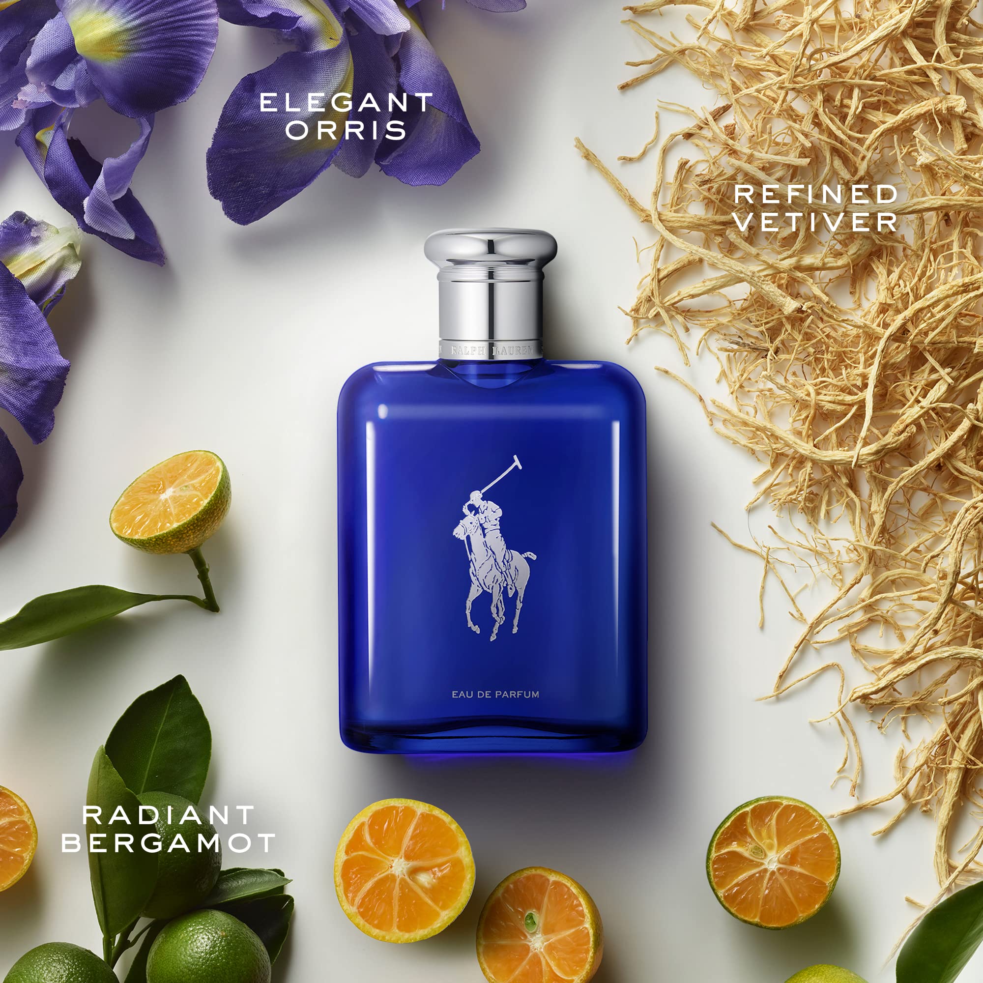 Ralph Lauren - Polo Blue - Eau de Parfum - Men's Cologne - Aquatic & Fresh - With Citrus, Bergamot, and Vetiver - Medium Intensity