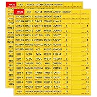 Circuit Breaker Labels,Fuse Box Labels Breaker Panel Labels 2PCS Waterproof Breaker Box Labels Self-Adhesive Breaker Panel Labels Easy to Read Electrical Panel Labels for Directory Switch 33F Yellow