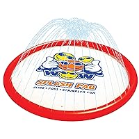 WOW Sports - Giant Super Splash Pad - 12 Feet Diameter Inflatable Splash Pad with Water Sprinkler - Fun for Kids & Adults - Backyard Summer Party Accessory