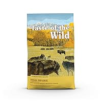 High Prairie Canine Grain-Free Recipe with Roasted Bison and Roasted Venison Adult Dry Dog Food, Made with High Protein from Real Meat and Guaranteed Nutrients and Probiotics 14lb