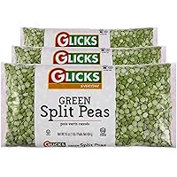 Glicks Green Split Peas, 16oz (3 Pack) | Great in Salads, Soups and Stews | Certified Kosher