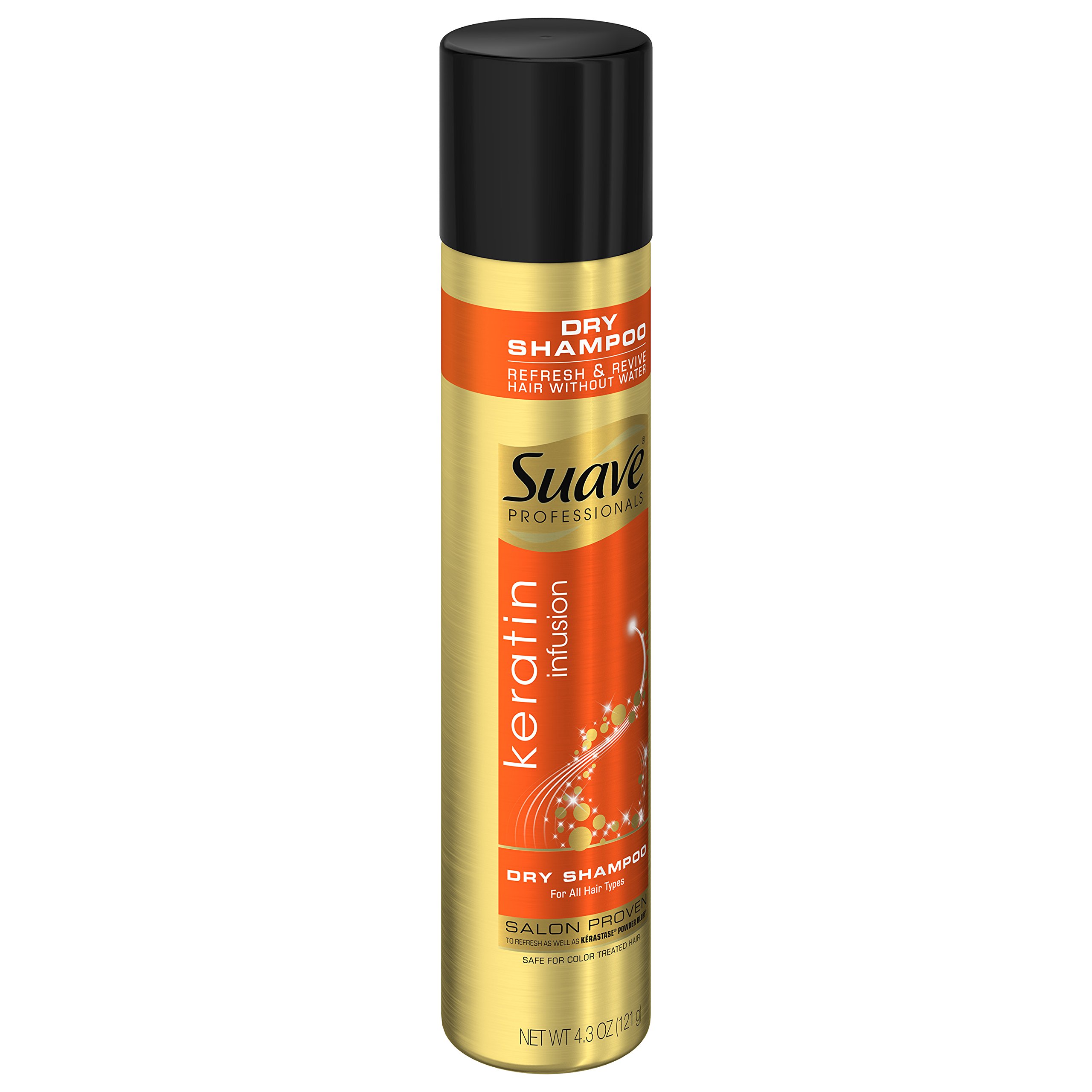 Suave Professionals Dry Shampoo, Keratin Infusion, 4.3 Fl Oz (Pack of 1)