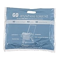 Cleanwaste Go Anywhere Toilet Kit - 12-Pack One Color, One Size