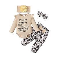 Newborn Infant Baby Girl Clothes Ruffle Romper Toddler Girl Floral Cotton Pant Sets Girls' Clothing Outfit